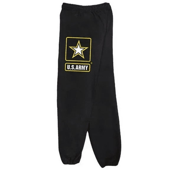 Army Star Mens Sweatpant Black - Medium