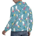 thumbnail image 6 of Lsque Rabbit And Balloon Pattern Casual Men's Hoodie,Hooded Sweatshirt with Kangaroo Pocket,Pullover Hoodie-Small, 6 of 7