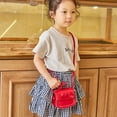 thumbnail image 5 of Baby Girls Kids Mini Messenger Crossbody Bag Bowknot Handbag Shoulder Bag, 5 of 7