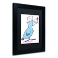 thumbnail image 3 of Trademark Fine Art "Flower Bird" Canvas Art by Carla Martell, Black Matte, Black Frame, 3 of 5