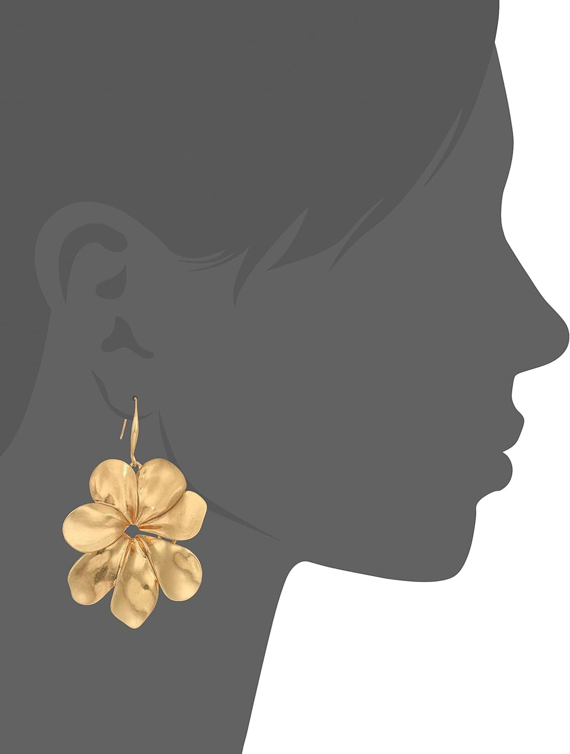 Robert Lee Morris Soho Sculptural Flower Drop Earrings