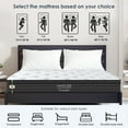 thumbnail image 3 of Noble House King 10" Hybrid Mattress, Cooling Memory Foam Pocket Innerspring Coil Mattress, Medium Firm, White, 3 of 12