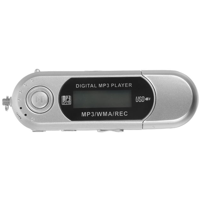 MasteelfCA Portable 8GB 1.3-inch LCD Screen Digital MP3 Player USB Flash Drive with FM Radio /MIC /3.5mm Audio Jack (Silver)