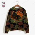 thumbnail image 3 of Sudadera con capucha de gran tamaño para mujer de HELLO KITTY con diseño de fresa kawaii, informal, versátil, linda, de manga larga para niñas, novedad de 2024, 3 of 5