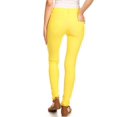 thumbnail image 3 of Women's Cotton Blend Full Length Jeggings Stretchy Skinny Pants Jeans Leggings, 3 of 3
