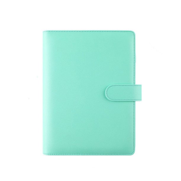 augustine papelería carpeta cubierta diy hoja suelta cubierta cuaderno cubierta a6/a5|color archivo carpeta suministros escolares planificador libro cuero pu bloc de notas cubierta/multicolor