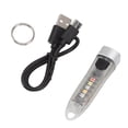 thumbnail image 2 of Mini llavero linterna portátil mini USB recargable al aire libre luz fuerte impermeable llavero antorcha, 2 of 14