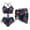 Neon Hibiscus, variant on Skull 3 Pcs Set Women's Drawstring Bathing Suit with Short Sarongs - Mushroom Quick Dry High Waisted Swimwear Sets Great for Summer Holiday Outfit