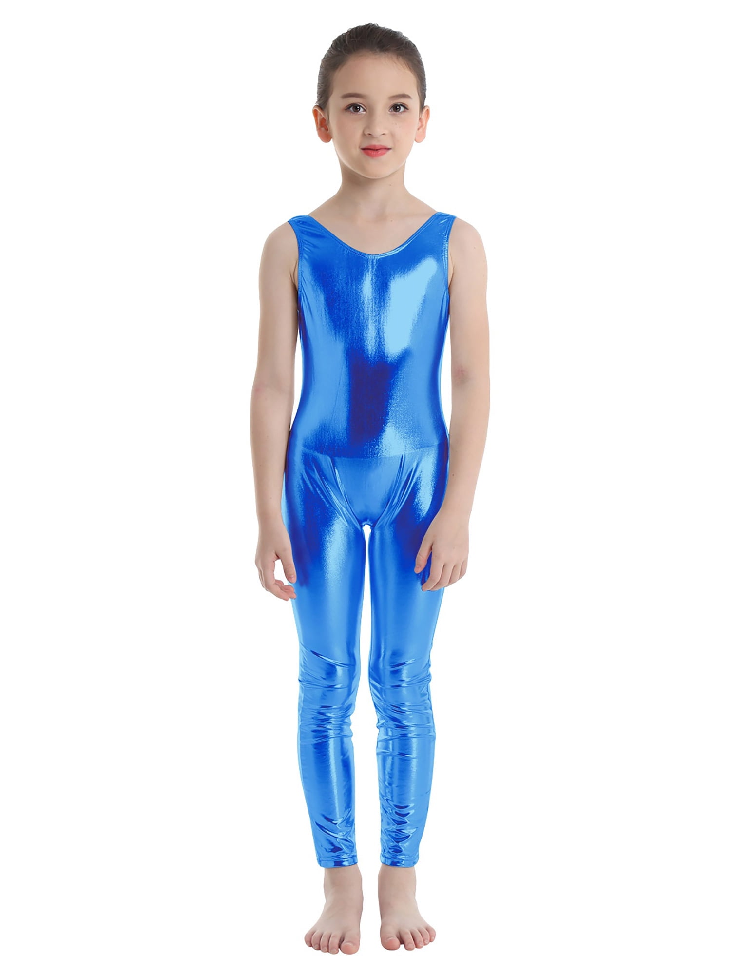 iEFiEL Girls Metallic Ballet Dance Unitard Gymnastics Performance