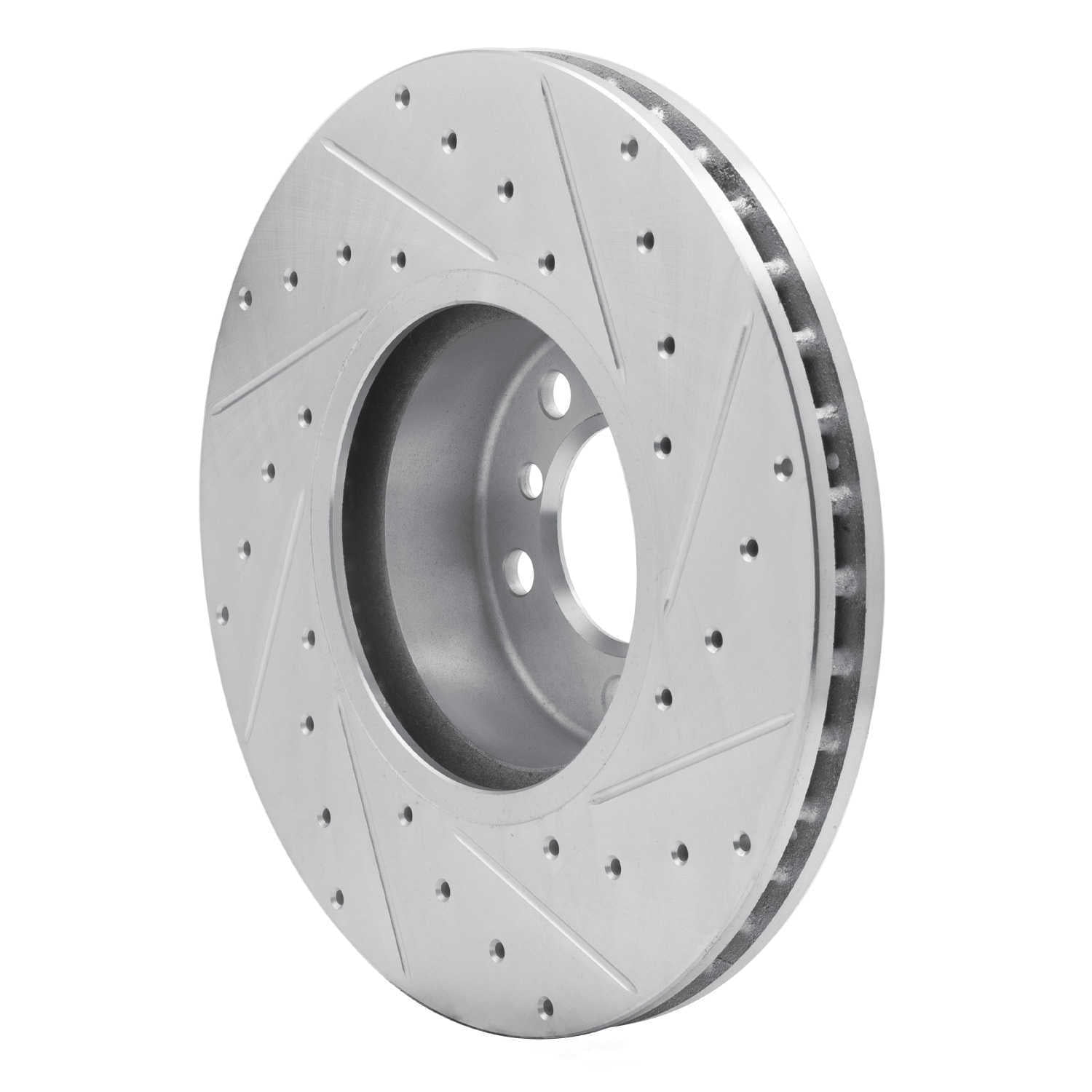 Dynamic Friction Company 631-31108L DFC Brake Rotor - Drilled And Slotted - Silver