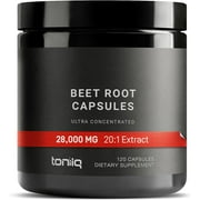 Ultra High Strength Beet Root Capsules - 4% Nitrates - 1400mg - The Strongest Nitric Oxide Booster Available - 120 Caps NEW
