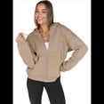 thumbnail image 2 of Sudaderas con Capucha y Cremallera para Mujer, Sudaderas Extragrandes, Conjuntos de Moda Escolar para Otoño, Chaquetas Informales, Ropa de Invierno Camello M, 2 of 9