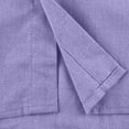 thumbnail image 4 of Designer Spring Summer Men's Casual Cotton Linen Solid Color Long Sleeve Shirts Loose Shirts 3XL, 4 of 4
