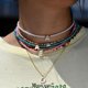 thumbnail image 2 of Gargantilla de cuentas bohemias para mujer, collar de cadena con colgante de 26 letras iniciales, joyería de perlas de concha de moda, accesorios bohemios, 2 of 4