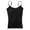 Black, variant on Spring Tops for Women Tank Tops for Women's Camisole Tops with Built in Bra Neck Vest Padded Slim Fit Womens Clothes under $8