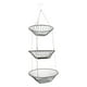 thumbnail image 1 of Cesta colgante de frutas de 3 capas, cesta colgante de frutas, almacenamiento de frutas, estilo moderno, para cocina, alta capacidad, metal resistente, plegable fácilmente, diseño de 3, 1 of 8