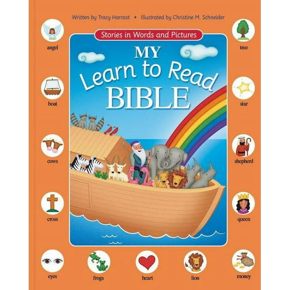 My Learn to Read Bible: Stories in Words and Pictures, (Hardcover)