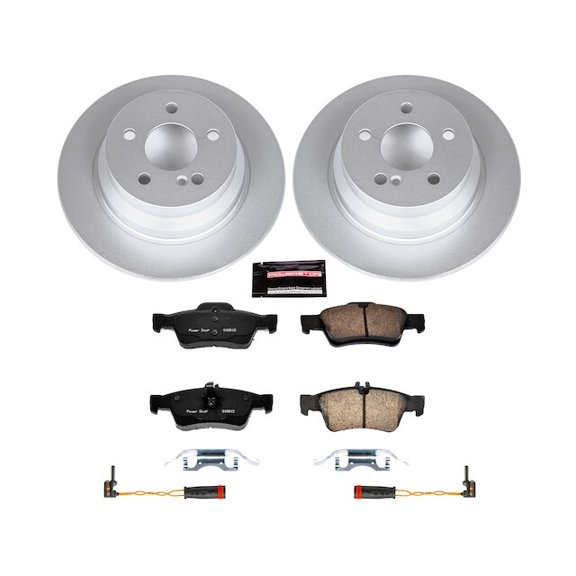 Rear Brake Pad and Rotor Kit - Compatible with 2004 - 2006 Mercedes-Benz E500 2005