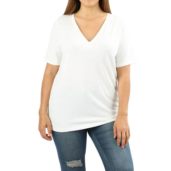 Women Casual Short Sleeve Realxed Fit Basic T-Shirt Tops (S-3XL)