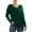 Dark Green, variant on Aiyino Women's Casual Lightweight V Neck Batwing Sleeve Knit Top Loose Pullover Sweater Tops,Halloween Orange L