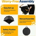 thumbnail image 5 of SPECSTAR Outdoor Cat Enclosures 6-in-1 Outside Large Playground Include 2 Cat Tent, 3 Cat Tunnel, Cat Playhouse, Cat Leash, Mint Ball for Feline Friends to Explore in Yard, Balcony, Camping, 5 of 7