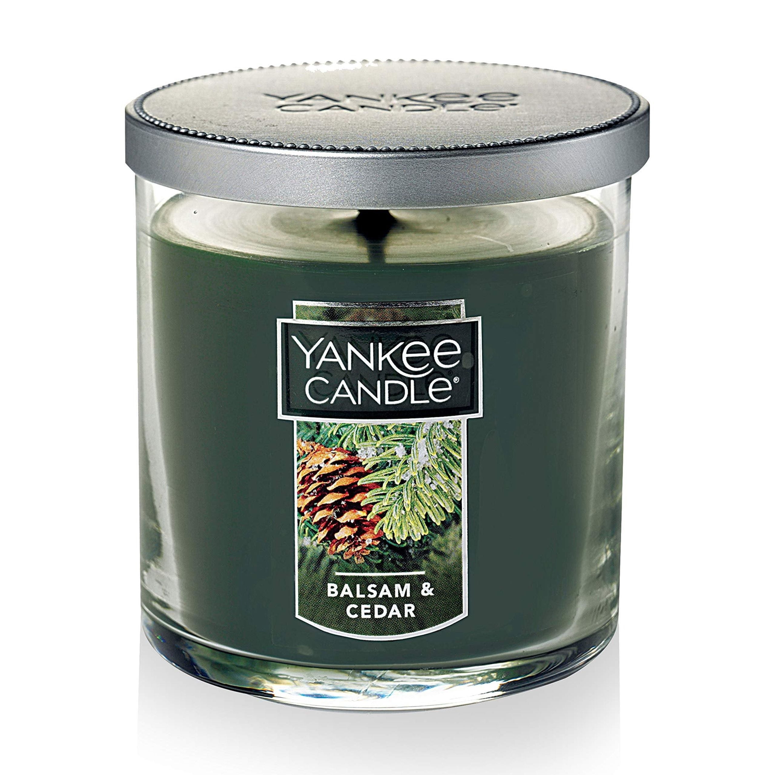 Yankee Candle Balsam & Cedar Scented, Classic 7oz Small Tumbler Single Wick Candle, Over 35 Hours of Burn Time
