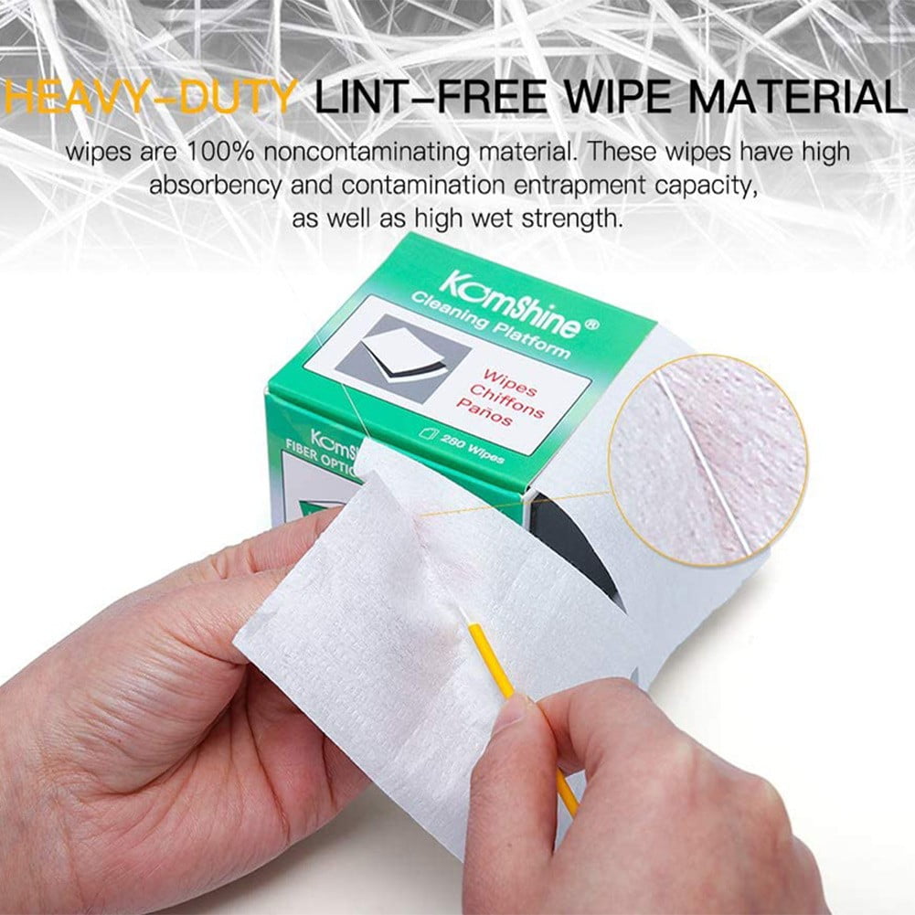 Effective wettodry Combination Komshine Fiber Optic Cleaning wipes