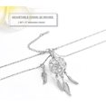 thumbnail image 6 of Hollow Glass Dream Catcher Urn Necklace for Ashes for Women Men Feather Cremation Jewelry Urn Keepsake Memory Jewelry, 6 of 7