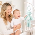 thumbnail image 5 of Kiddiway Baby Ultra-Soft Plush Wind Chime Car Toy - Cute Plushies & Plush Figurine, Baby Car Toys & Stroller Toys, Tactile Sensory Mobile, Soft Chime, Attaches to Car/Stroller/Crib,Blue, 5 of 6