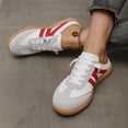 thumbnail image 5 of NexTorq Womens Flat Shoes, Women Sneakers, Arch Support Shoes for Women, Women's Slip on Sneakers, Fashionable Contrast Backless Sneakers, Casual Open Back Lace Up Walking Sports Shoes, Red, 6.5, 5 of 7
