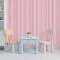 thumbnail image 5 of Peel and Stick Wallpaper Pink White Striped Soft Self Adhesive Removable Renter Friendly Contact Paper for Bedroom 17.7in x 118in, 5 of 8