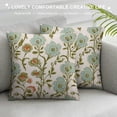 thumbnail image 3 of COMIO  Chinoiserie Mughal Gardens Spring Floral Pillow Covers Asian Style Throw Pillow Cover Mint Green Farmhouse Pillow Case Cushion Cover Home Decor for Couch Sofa Bed Car, 3 of 5