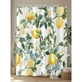 thumbnail image 4 of Fsddascl Lemon Fruit Shower Curtain Set - Small 36" x 72" Washable Bathtub Curtain with 12 Hooks, Vintage Tree Leaf Branch Flower Floral Waterproof Fabric Stall Shower Curtains for Bathroom/Bathtub, 4 of 6
