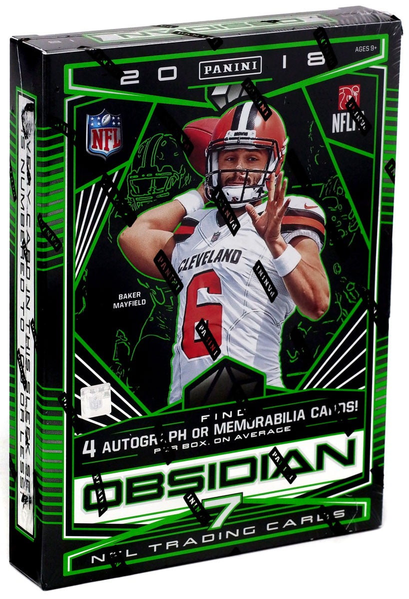 NFL 2018 Obsidian Football Trading Card HOBBY Box [7 Cards] - Walmart.com