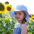 thumbnail image 3 of JAN & JUL Grow-with-Me Baby Sun Protection Hat, Cotton Beach Cap (M: 6-24 Months, Dino Play), 3 of 5