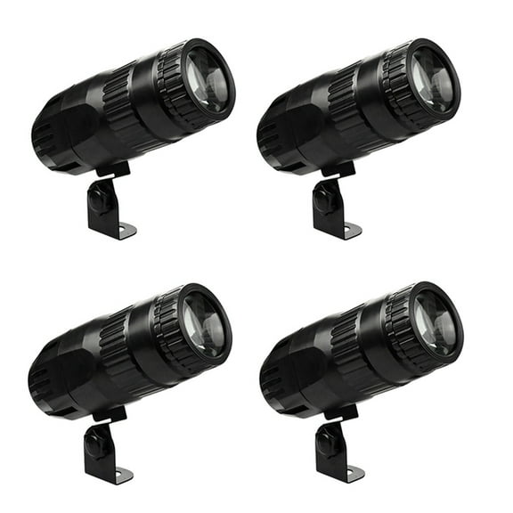 4PCS 15W 4-in-1 Spot Lights RGBW LED Spotlights Remote Control Stage Lighting Effect Projector for Church Wedding (US)