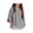 #A05-Gray, variant on Abcomgle Girls 3/4 Sleeve Tops 7-16 Side Slit Loose Fit T-Shirts for Kids Girls Trendy Basic Top for Girls Loose Curve Hem Girls Tunic Tops,Gray,7-8Years