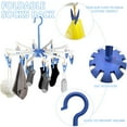 thumbnail image 2 of Clip and Drip Hanger with 20 Detachable Clip Foldable Hanger  Windproof  360°Rotation Hanging Drying Hooks  for Gloves  Scarves Towel  Bras Baby Clothes, 2 of 8