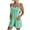 Green(Regular), variant on Jalioing Plus Size Shorts Overalls for Women Casual Adjustment Suspender Rompers Short Jumpsuit & Pockets