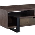 thumbnail image 4 of 47 " Modern Coffee Table 1 Drawer 4 Shelves Half Lift Top Brown, 4 of 6
