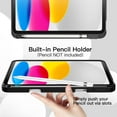 thumbnail image 5 of JETech Case for iPad (A16) 11th/10th Generation (2025/2022) with Pencil Holder, Slim Tablet Cover with Soft TPU Back, Auto Wake/Sleep (Black), 5 of 7
