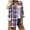 #3 Multicolor, variant on ZUKMRJPC Womens Vintage Plaid Shirts Classic Long Sleeve Button Down Collared Shirt Jacket Loose Lightweight Business Casual Work Tops