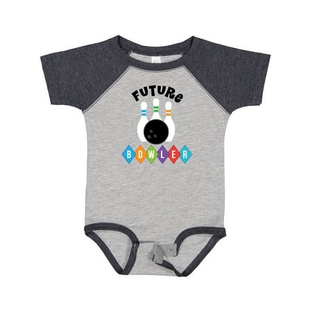 

Inktastic Future Bowler Bowling Pins Gift Baby Boy or Baby Girl Bodysuit