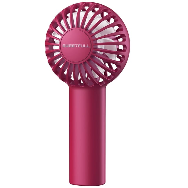 Ventilador portátil SWEETFULL Mini recargable de 3 velocidades rojo