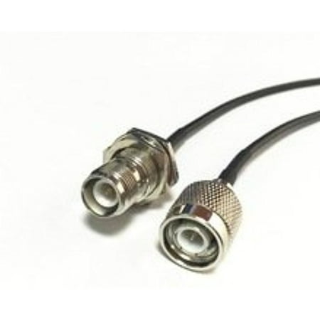 - TNC Male Plug Switch RP-TNC Female bulkhead pigtail cable RG174 20CM 8