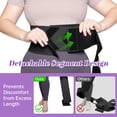 thumbnail image 2 of Adjustable Waist Trainer Wrap for Women 2PCS, 180in Total Length Breathable Stretch Fabric, Tummy Control, Back Support, Body Shaping Belt for Workout, Daily Wear, Posture Correction (Black), 2 of 7