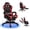 Black and Red, variant on JaxShark Ergonomic Gaming Chair with Headrest and Lumbar Support for Adults Teens, High Back Reclining PU Leather Modern Black