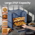 thumbnail image 3 of Horno freidora de aire SMIRLY 27QT 1800W 6 en 1 azul, 3 of 9