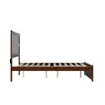 thumbnail image 5 of AFI NoHo 14" Full Wood Platform Bed with Modern Panel Headboard and Footboard, Walnut, 5 of 6