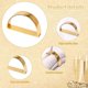 thumbnail image 2 of Napkin Rings, 6 Pcs Metal Semicircle Gold Napkin Ring Holders D-shaped Napkin Buckles Serviette Rings For Weddings, Birthday Parties,christmas, Thanks, 2 of 5